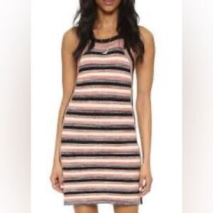 Free People Retro Ruby Striped Crochet Mini Dress Medium